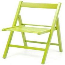 Salmar - Chaise pliante en bois de hêtre vert