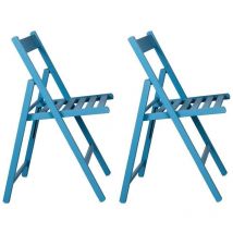 Italiadoc - Chaise pliante en bois (Lot de 2)