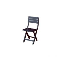 Chaise pliante Gilda 4 pcs en re'sine antichoc anthracite 40x44x80 cm pour jardin exte'rieur
