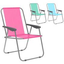 Marbueno Chaise Pliante Acier Assortie Plage Et Piscine 59x51x75 Cm 10354