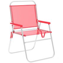 Mb Marbueno - Marbueno Chaise Pliante Aluminium Corail Plage et Piscine 52X56X80 cm 10357