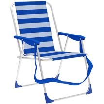 Marbueno Summer Chaise Pliante Bleu Confortable Jardin