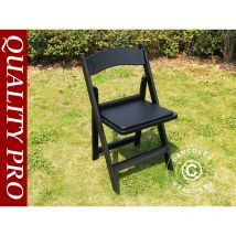 Dancover - Chaise pliante, Noir, 44x46x77cm, 4 pièces