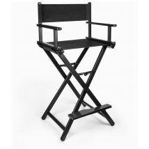 Chaise pliante pour maquillage professionnel noire Steven