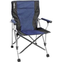 Chaise de jardin – Chaise de camping pliable Brunner Raptor Classic – Gris et vert – Châssis en acier robuste, toile polyester résistante, hauteur 
