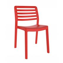 Garbar - wind Chaise Intérieur, Extérieur Rouge - Set 4 - Rouge