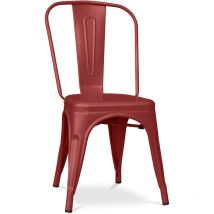 Chaise en acier de salle à manger - Design industriel - Stylix Bronze