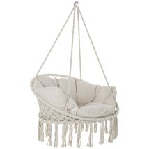 Dkd Home Decor - Silla Colgante Coton 100X80X145 100Kg, Avec Coussi