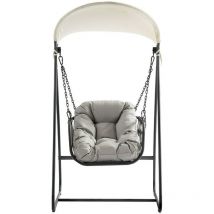 Mirjan24 - Chaise suspendu Comfivo 323 , 177x96x118cm, Tapisserie, Métal