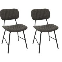 Chaise Taylor Gris – Lot de 2 – Mobilier d'intérieur – Quantité par pack, Matières, Type de chaise, Style, Matière de la structure, Hauteur, Hauteur 