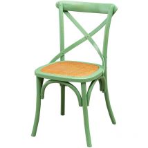 Chaise Thonet 88x52x48 Chaises en bois de frêne Chaises de salle à manger de cuisine Chaise vintage Chaises rétro (vert antique)