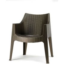 Scab Design - Mobiliers de jardin, Chaise tissée design - maxima - deco Bronze en Plastique