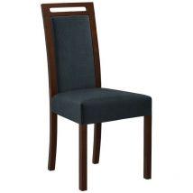 Mobilier1 - Chaise Victorville 162, Noix, 96x45x41cm, Tapisserie, En bois, Bois, Mobilier déjà assemblé