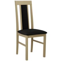Mobilier1 - Chaise Victorville 165, Sonoma chêne, 96x43x40cm, Tapisserie, En bois, Bois, Mobilier déjà assemblé