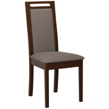 Chaise Victorville 344, Noyer, 96x47x52cm, Tapisserie, En bois, Bois
