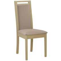 Mobilier1 - Chaise Victorville 344, Sonoma chêne, 96x47x52cm, Tapisserie, En bois, Bois
