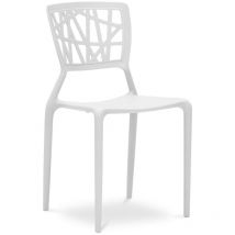 Privatefloor - Chaise d'extérieur - Chaise de jardin design - Viena Blanc