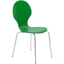 Chaise de visiteur Diego en bois Vert