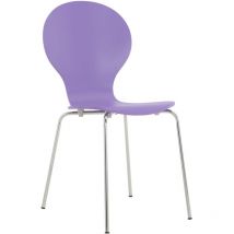 Chaise de visiteur Diego en bois Violet
