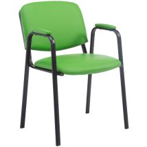 Chaise de visiteur Ken pro similicuir Vert