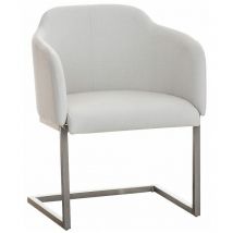 Chaise Magnus Tissu Blanc