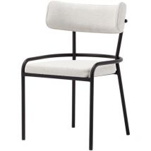 Chaise pole design minimaliste 55x60x95 cm couleur moutarde - Wellhome