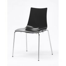 Chaise design, Chaise Zebra antishock 4 pieds métal Noir en Plastique, Scab design