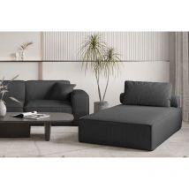 Chaiselongue Sezlong Liege celes premium in Stoff Scala Schwarz