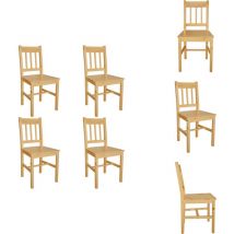 Vidaxl - Chaises à manger lot de 4 bois de pin - Chaise De Salle à Manger - Chaises De Cuisine - Chaises En Bois - Mobilier De Salle à Manger