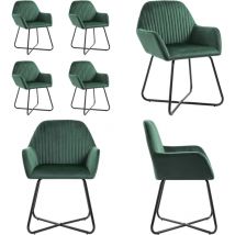 Chaises à manger lot de 4 vert velours - Chaise De Salle à Manger - Chaises Design - Chaises Modernes - Chaises Velours - Chaises Vertes - Home &