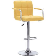 Chaise de bar Jaune Tissu Vidaxl