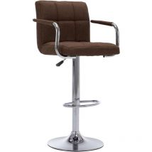 Chaise de bar Marron Tissu Vidaxl