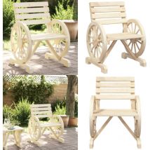 Chaises de jardin Bois de sapin massif - Chaise De Jardin - Mobilier De Jardin - Chaise En Bois - Fauteuil De Jardin - Salon De Jardin - Home & Living