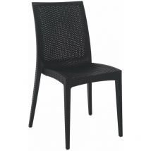 Grand Soleil - Rattan Bistrot Grandsoleil Bistrot Effect Resin Chair Black - Black