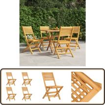 Chaises de jardin pliantes lot de 4 47x62x90cm bois massif teck - Chaise De Jardin - Chaise Pliante - Mobilier De Jardin - Teck - Terrasse