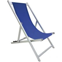 Chaise de terrasse de plage en aluminium d'été Blue