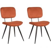 Label51 - Chaises à manger lot de 2 Vic 49x60x87 cm rouille