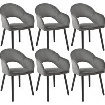 Chaises de Salle à Manger et Fauteuils de Salon Modernes en Forme de Demi-Lune avec Pieds en Bois, Adaptées pour Salle à Manger, Bureau et Salon - 6