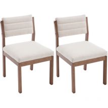 Wahson Office Chairs - Chaises de Salle à Manger Lot de 2 Chaise Rétro avec Dossier Chaise de Cuisine en Bois Chaise Bois Confortable pour