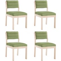 Wahson Office Chairs - Chaises de Salle à Manger Lot de 4 Chaise Rétro avec Dossier Chaise de Cuisine en Bois Chaise Bois Confortable pour