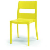 Scab Design - Chaise de jardin, 6 chaise sai Jaune en Plastique