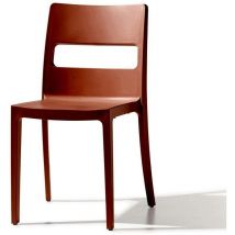 Scab Design - Chaise de jardin, 6 chaise sai Marron en Plastique