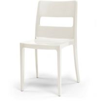 Scab Design - Chaise de jardin, 6 chaise sai Blanc en Plastique