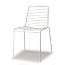 Scab Design - Chaise de jardin, Lot deux chaises outdoor Summer Blanc en Metal