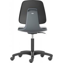 Chaises Labsit 2 anthracite Plastique-cuir,avec roues
