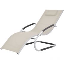 Jinlefu - Furniture Limited - Chaise longue avec oreiller Aluminium et