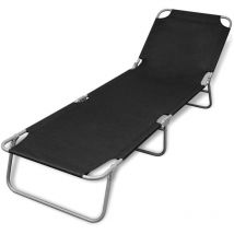 Furniture Limited - Chaise longue pliable acier enduit de poudre