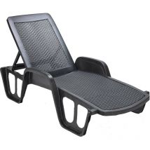 Fraschetti - Chaises longues rotin pour piscine Dimensions 192 x 71 x h 100 cm, empilables