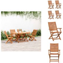 Chaises pliables de jardin lot de 4 bois massif d'acacia - Chaise De Jardin - Chaises De Jardin - Siège De Jardin - Siège D’extérieur