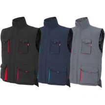 Chaleco de trabajo Velilla 205902 - s - Negro /Rojo